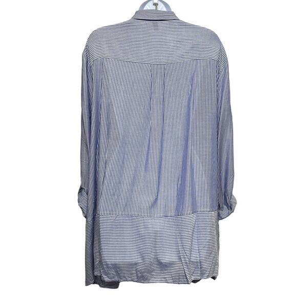 Jones New York Signature Striped Button-Up Shirt/US2X - Picture 4 of 7